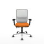 PIQUERAS Y CRESPO Silla de oficina Haches Naranja y Blanco