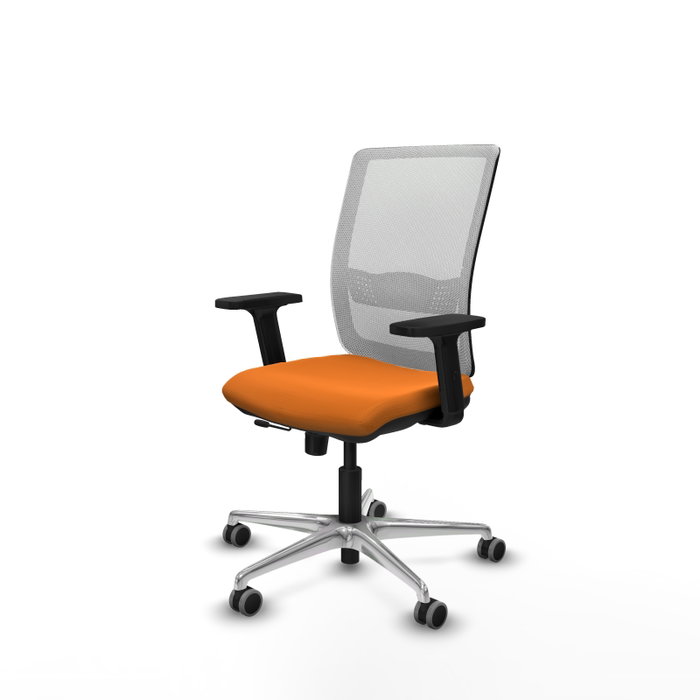 PIQUERAS Y CRESPO Silla de oficina Haches Naranja y Blanco