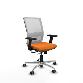 PIQUERAS Y CRESPO Silla de oficina Haches Naranja y Blanco