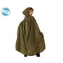 Atosa Capa Reversible de 1.20 m con Capucha, Negro con Dorado para Adulto