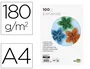 Liderpapel Cartulina A4 Salmón 180g/m2 paquete de 100 hojas