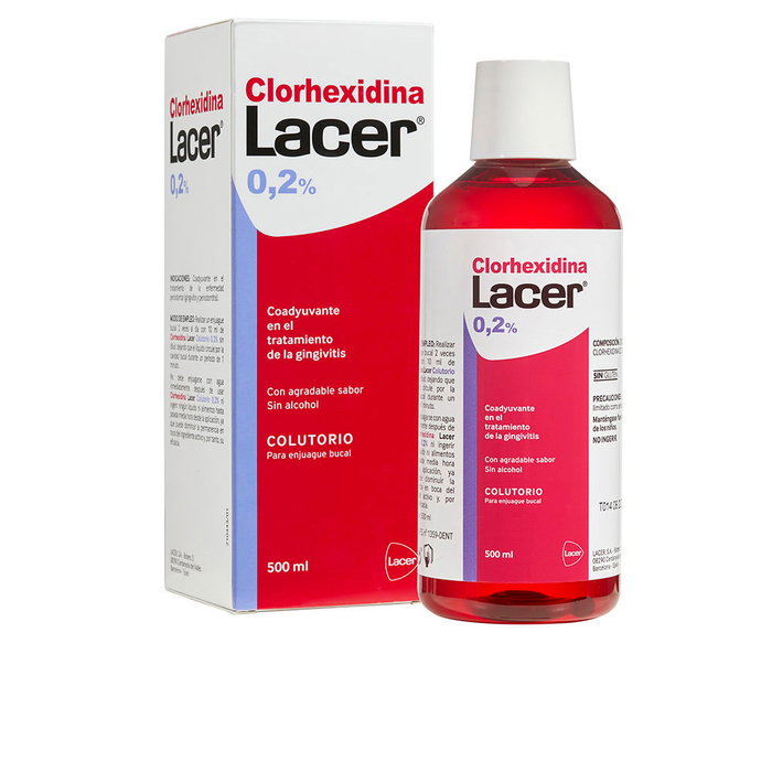 Lacer Colutorio Clorhexidina 0,2% 500 ml Enjuague Bucal Antiséptico Lacer Colutorio Clorhexidina 0,2% 500 ml Enjuague Bucal Antiséptico