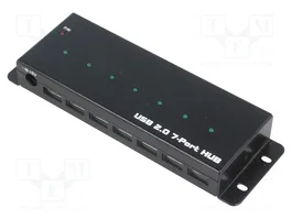 LOGILINK Hub USB Industrial con 7 Puertos USB A y USB B