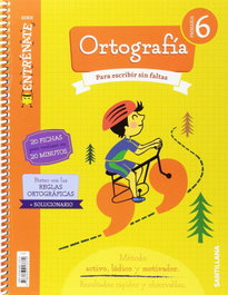 SANTILLANA Cuaderno Ortografía 6º Primaria Entrénate