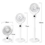 INCA IAF-01B Ventilador con aspas con batería, motor BLDC y 5 velocidades, blanco
