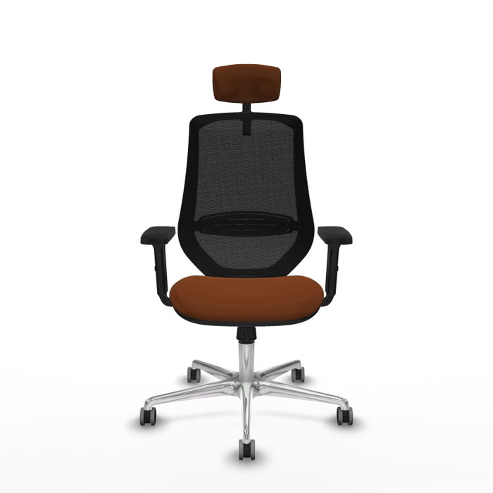 PIQUERAS Y CRESPO Silla de oficina Mardos con mecanismo Sincro, Marrón y Negro PIQUERAS Y CRESPO Silla de oficina Mardos con mecanismo Sincro, Marrón y Negro