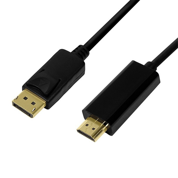 LogiLink Cable Adaptador DisplayPort 1.2 a HDMI 1.4, 1m, Negro LogiLink Cable Adaptador DisplayPort 1.2 a HDMI 1.4, 1m, Negro