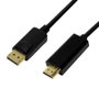 LogiLink Cable Adaptador DisplayPort 1.2 a HDMI 1.4, 1m, Negro
