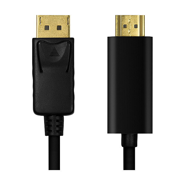 LogiLink Cable Adaptador DisplayPort 1.2 a HDMI 1.4, 1m, Negro LogiLink Cable Adaptador DisplayPort 1.2 a HDMI 1.4, 1m, Negro