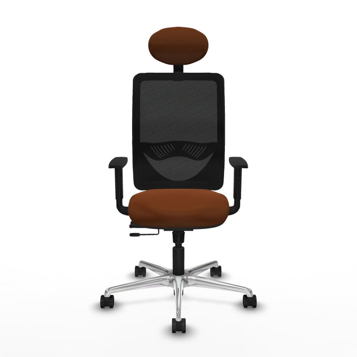 PIQUERAS Y CRESPO Silla de oficina Zulema con mecanismo Sincro/Traslack, Marrón y Negro PIQUERAS Y CRESPO Silla de oficina Zulema con mecanismo Sincro/Traslack, Marrón y Negro