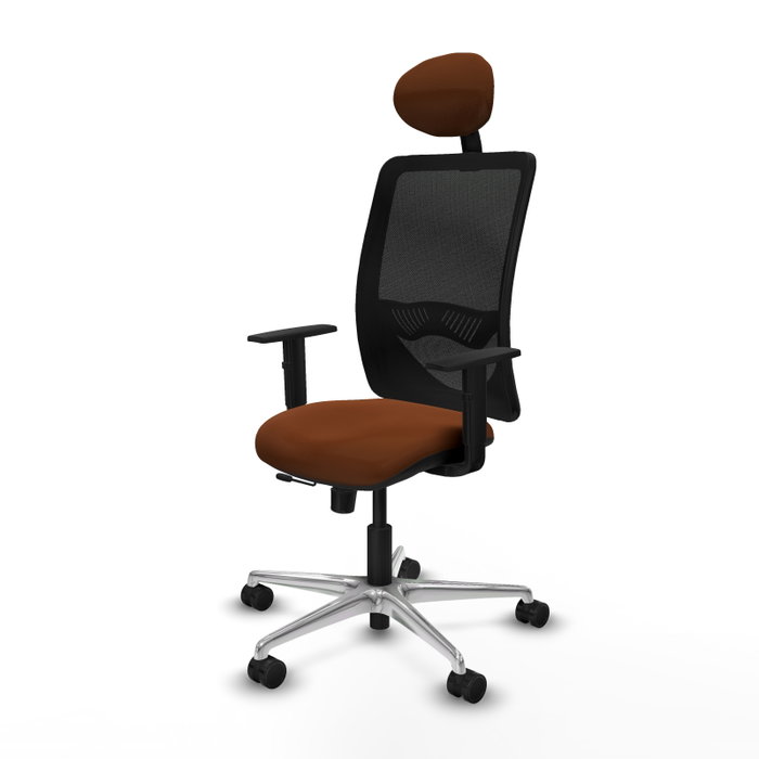 PIQUERAS Y CRESPO Silla de oficina Zulema con mecanismo Sincro/Traslack, Marrón y Negro PIQUERAS Y CRESPO Silla de oficina Zulema con mecanismo Sincro/Traslack, Marrón y Negro