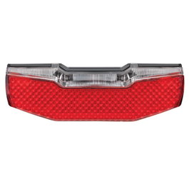 AXA Blue Luz Trasera LED para Bicicleta, Compacta, 80 mm, Compatible con Dinamo y Batería 6V, StVZO