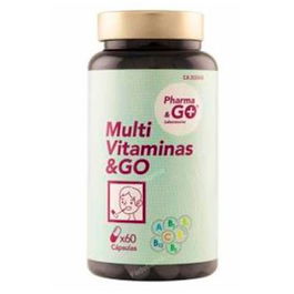 PHARMA & GO Multivitaminas 60 Cápsulas - Ayuda a reducir la fatiga y cubrir carencias nutricionales