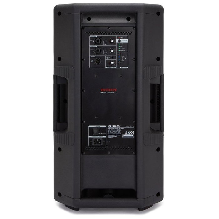 Aiwa Altavoz Activo APRO-12 Negro 250W RMS Biamplificado DSP Bluetooth 12 Pulgadas
