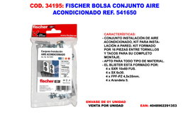 FISCHER Conjunto Bolsa Aire Acondicionado Ref 541650