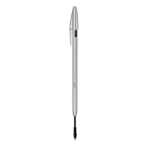 Bic Cristal Renew Plata con Tinta Negra y 2 Recambios Bic Cristal Renew Plata con Tinta Negra y 2 Recambios