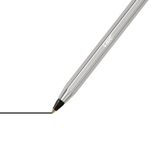 Bic Cristal Renew Plata con Tinta Negra y 2 Recambios Bic Cristal Renew Plata con Tinta Negra y 2 Recambios