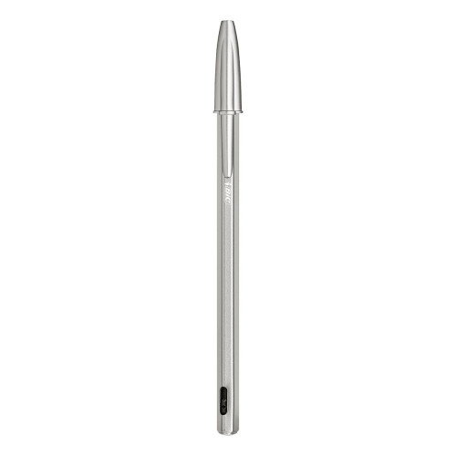 Bic Cristal Renew Plata con Tinta Negra y 2 Recambios Bic Cristal Renew Plata con Tinta Negra y 2 Recambios
