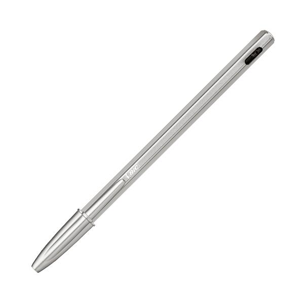 Bic Cristal Renew Plata con Tinta Negra y 2 Recambios Bic Cristal Renew Plata con Tinta Negra y 2 Recambios