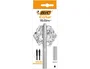 Bic Cristal Renew Plata con Tinta Negra y 2 Recambios