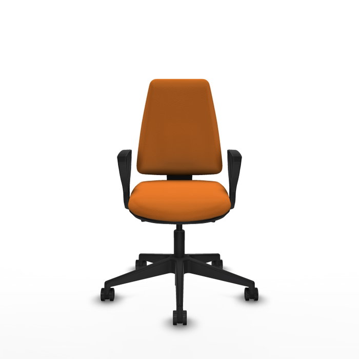 PIQUERAS Y CRESPO Silla de oficina Elche Naranja con mecanismo Asincro