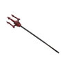 Atosa Tridente Rojo Decorativo de 108 cm con Calavera