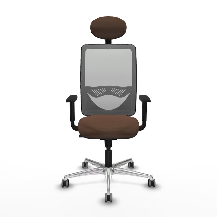 PIQUERAS Y CRESPO Silla de oficina Zulema con mecanismo Sincro, Marrón y Gris PIQUERAS Y CRESPO Silla de oficina Zulema con mecanismo Sincro, Marrón y Gris