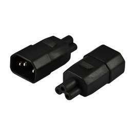 ALLNET Adaptador de alimentación 230V C14 a C5 Mickey Mouse/Trébol
