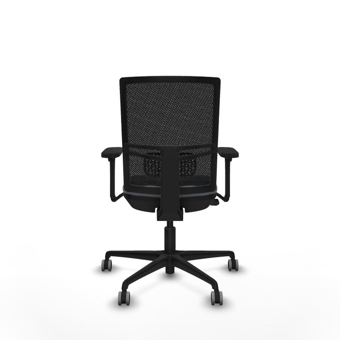 PIQUERAS Y CRESPO Silla de oficina Yunquera con mecanismo Sincro/Traslack, Gris y Negro
