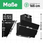 Bomann DU 7607 G Campana extractora vertical negro mate 60 cm