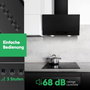 Bomann DU 7607 G Campana extractora vertical negro mate 60 cm