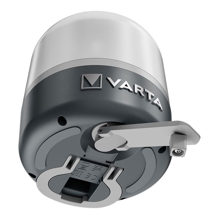 Varta Linterna Dinamo USB C, Linterna Exterior Compacta con Manivela, IP54, 3 Modos de Luz, Gancho Integrado Varta Linterna Dinamo USB C, Linterna Exterior Compacta con Manivela, IP54, 3 Modos de Luz, Gancho Integrado