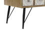 DKD Home Decor Mueble TV Arabe Natural Blanco 120 x 61 x 40 cm