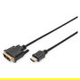 Digitus Adaptador HDMI a DVI Full-HD 2m Negro