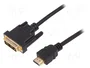Digitus Cable Adaptador HDMI a DVI-D de 2m Negro
