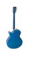 Admira Indiana Mini Jumbo Guitarra Acústica Azul Brillo