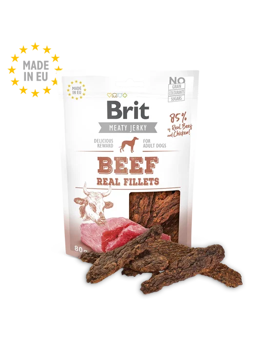 Brit Jerky Snack Filetes de Ternera 80g Brit Jerky Snack Filetes de Ternera 80g