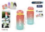 Bewinner Botella Sport Agua Multicolor 600 ml - Ancho 7.7 cm, Alto 19.8 cm, Largo 8.5 cm (12 Unidades)
