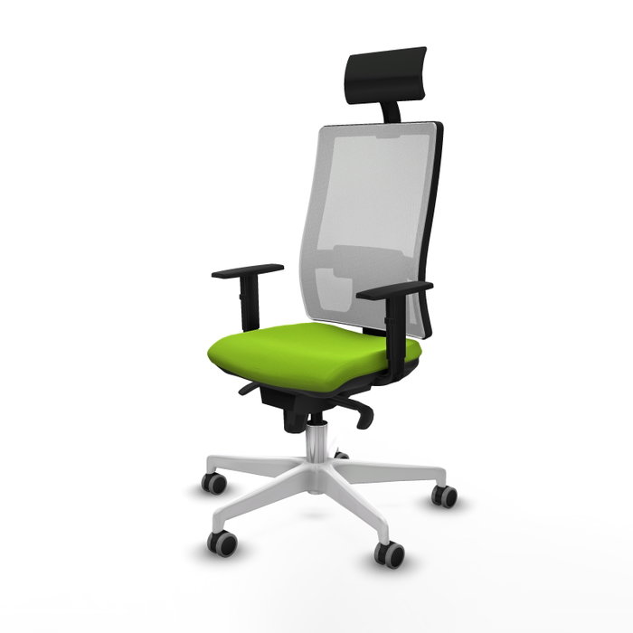 PIQUERAS Y CRESPO Silla de oficina Horna con mecanismo Sincro, Pistacho y Blanco PIQUERAS Y CRESPO Silla de oficina Horna con mecanismo Sincro, Pistacho y Blanco