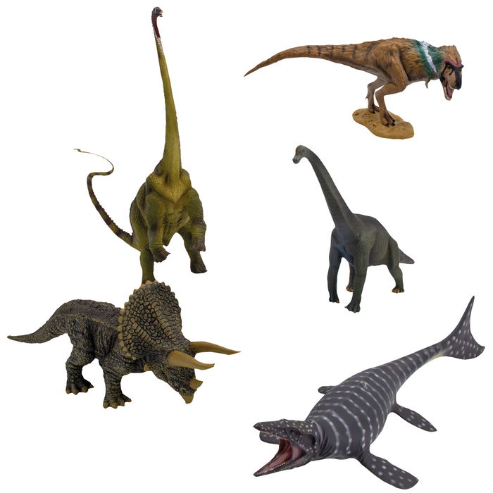 Collecta Pack De Prehistóricos 5 Unidades con Cartas AR Escala XL +3 Años