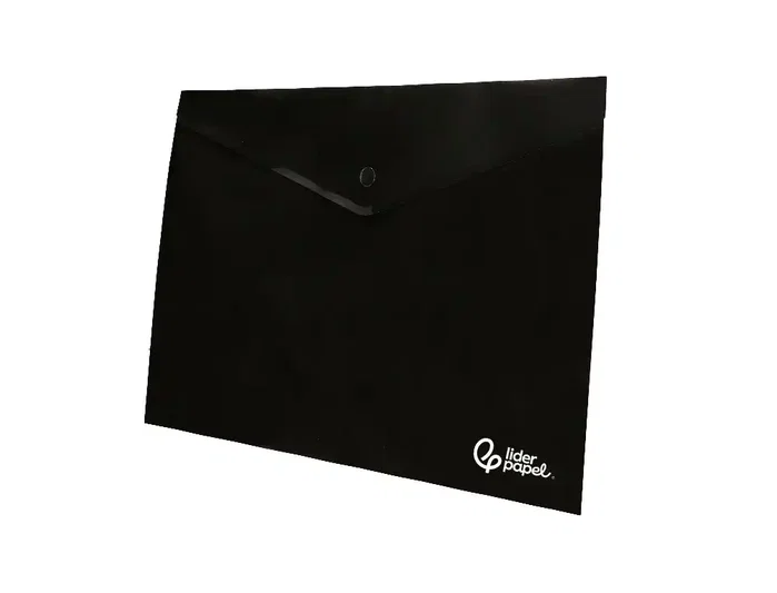 Liderpapel Carpeta Dossier con Broche Negro Opaco DIN A4