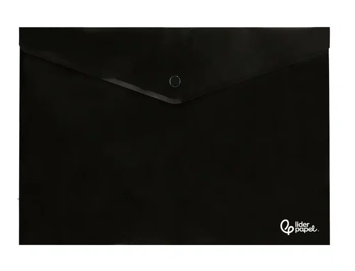 Liderpapel Carpeta Dossier con Broche Negro Opaco DIN A4