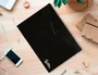 Liderpapel Carpeta Dossier con Broche Negro Opaco DIN A4