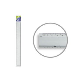 Bismark 314301 Regla de Escritorio de Aluminio 30 cm