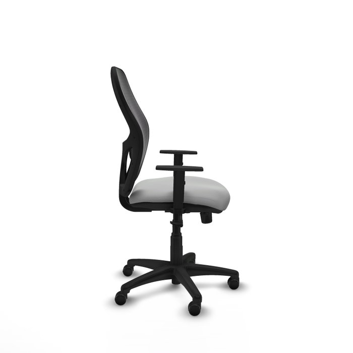 PIQUERAS Y CRESPO Alocén Silla de Oficina con Mecanismo Sincro, Malla Negra y Asiento Gris Claro PIQUERAS Y CRESPO Alocén Silla de Oficina con Mecanismo Sincro, Malla Negra y Asiento Gris Claro