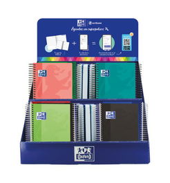 Agenda Escolar (2025-26) Oxford Euskera/Castellano Surtido Expositor De 38 16X 400195361 School T.Extra 8º D/P 16X 400195354 School T.Pp 8º D/P 6X 400195364 School T.Pp 4º S/V