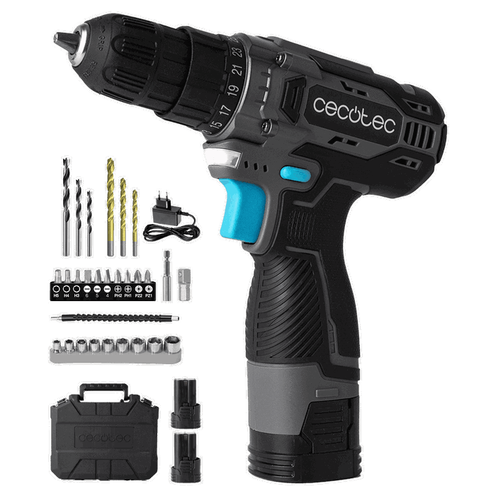 Cecotec PowerForce 1620 Easy Hand Taladro atornillador con 2 baterías de 16V Cecotec PowerForce 1620 Easy Hand Taladro atornillador con 2 baterías de 16V