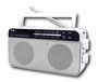 SAMI Radio Portátil Recargable AC/DC, 2 Bandas AM/FM, Bluetooth, USB, MicroSD, Auxiliar (AUX)