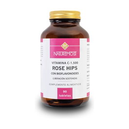 Naturemost Vitamina C 1500 mg con Rose Hips - Bioflavonoides Cítricos - 90 Tabletas