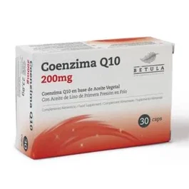 BETULA Coenzima Q10 200Mg 30 Cápsulas Aceite Semillas Lino